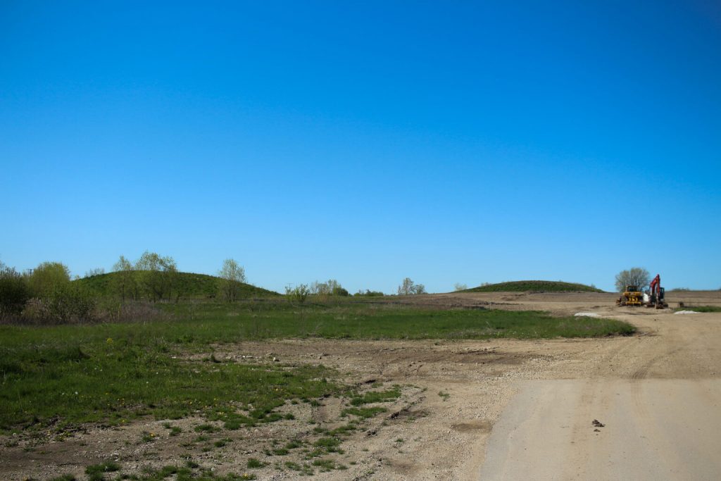 The Mount Pleasant property where Village President Dave DeGroot had a contractor dump waste without permission. (Henry Redman | Wisconsin Examiner)