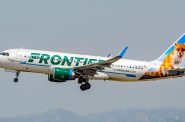 Frontier Airlines A320. Photo by Tomás Del Coro from Las Vegas, Nevada, USA, licensed under CC BY-SA 2.0