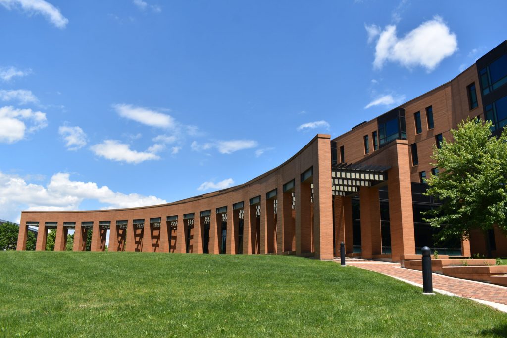 The Horizon Village Residence Hall is seen on the University of Wisconsin-Oshkosh campus on Friday, June 14, 2024. Joe Schulz/WPR