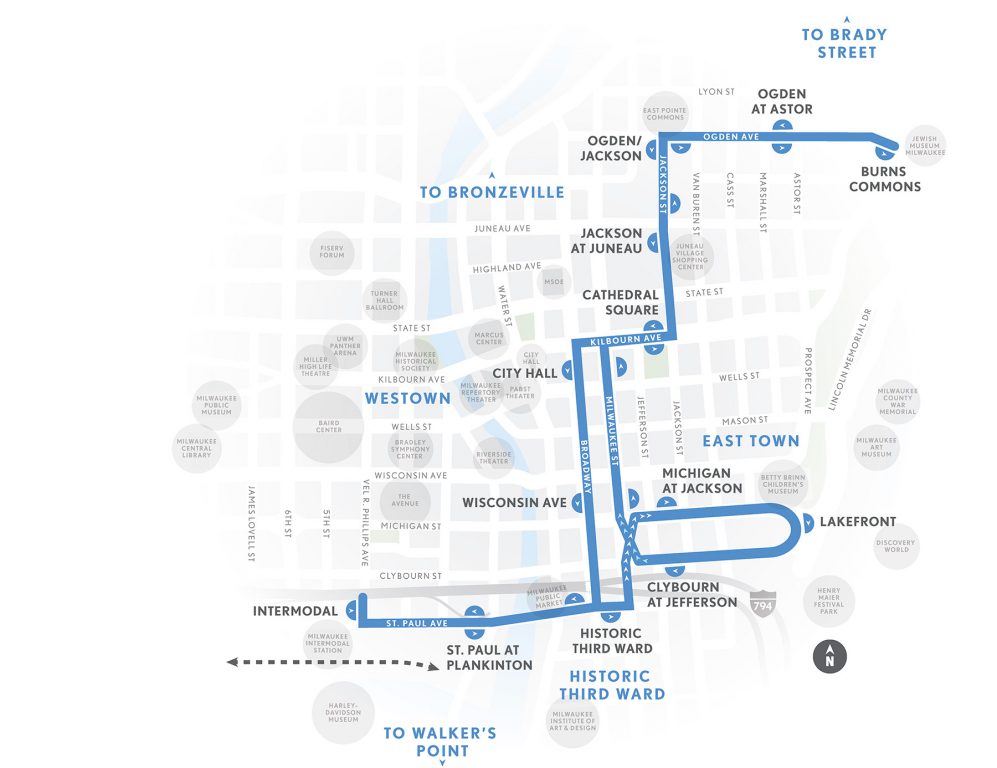 The Hop Festivals Line route map. Image from The Hop.