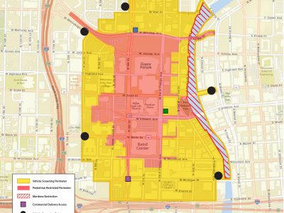 See Detailed RNC Street Closures, Demonstration Zones
