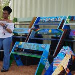 Colorful Benches Tell Story of Stormwater Management