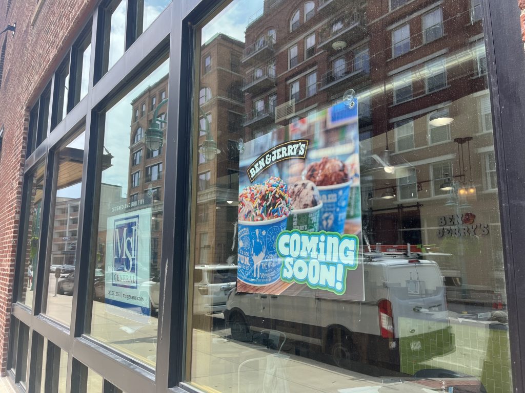 Site of Ben & Jerry's, 203 N. Broadway. Photo taken July 11, 2024 by Sophie Bolich.