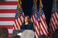 Vice President Kamala Harris visited West Allis on Tuesday. Photo taken July 23, 2024 by Sophie Bolich.