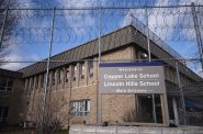 A fence surrounds Wisconsin’s Lincoln Hills youth prison Thursday, April 15, 2021, in Irma, Wis. Angela Major/WPR