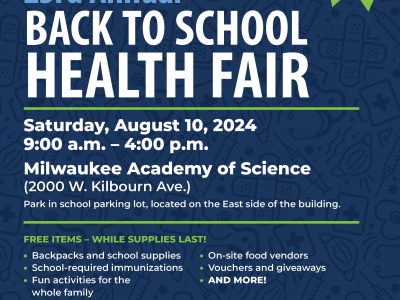 City of Milwaukee Health Department Back to School Health Fair