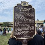 Historic Marker Commemorating Black Nite Uprising Dedicated
