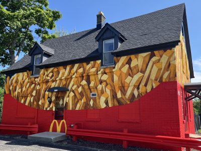 Vacant House Transformed Into Massive McDonald’s French Fry Container