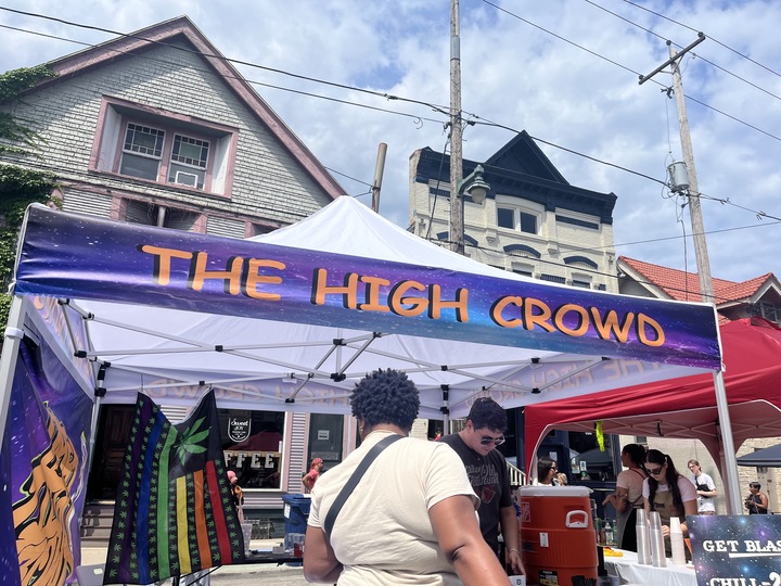 The High Crowd tent at Brady Street Festival. Photo taken July 20, 2024 by Sophie Bolich.