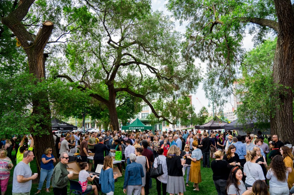 World's Largest Coffee Break. Photo courtesy of Historic Third Ward Association.