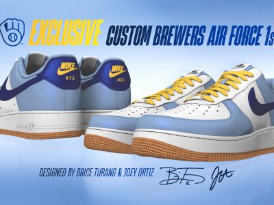 Infielders Joey Ortiz and Brice Turang Design Exclusive Brewers Air Force 1 for Season Seat Members