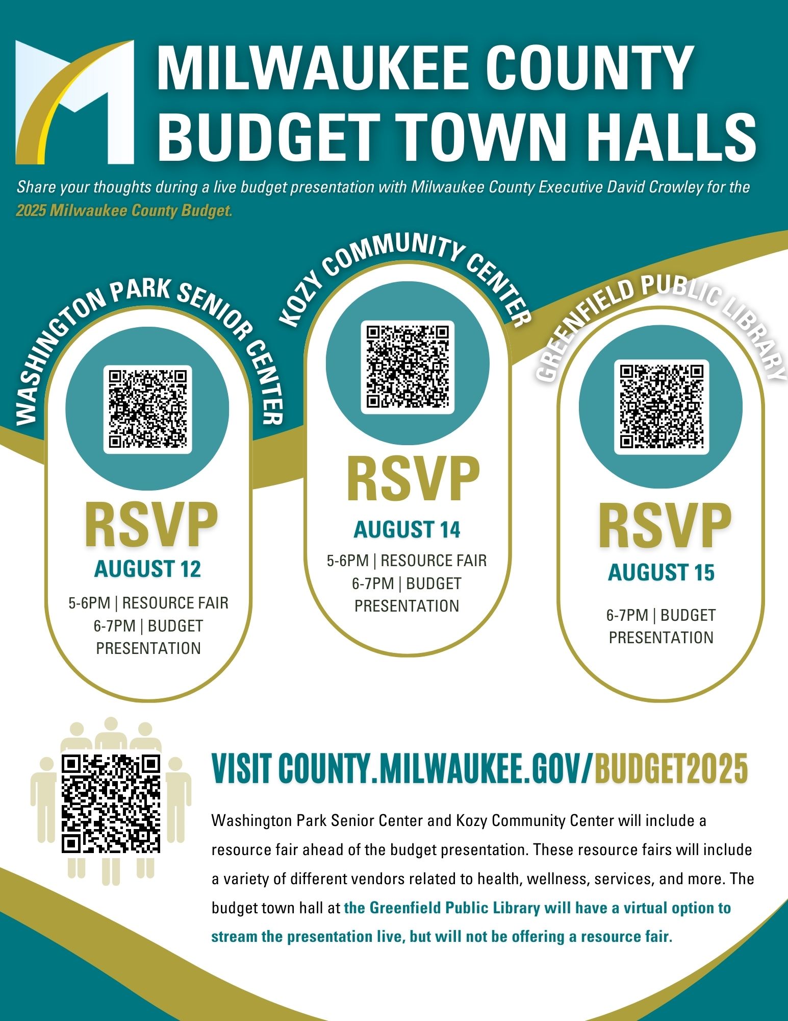 County Executive David Crowley Announces 2024 Budget Town Halls