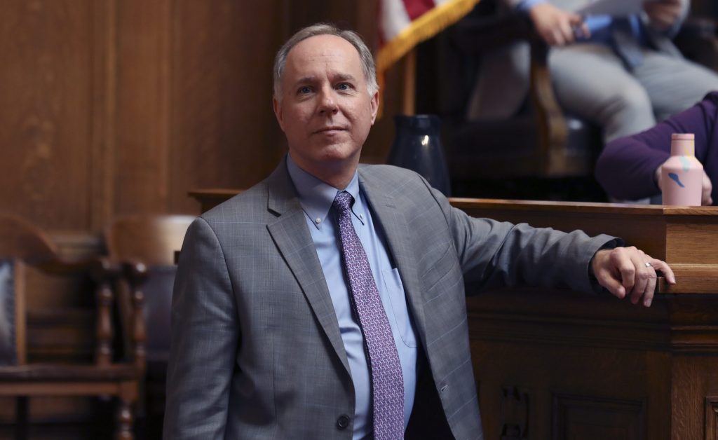 Assembly Speaker Robin Vos stands at the state capitol in 2020. File photo by Coburn Dukehart/Wisconsin Watch.