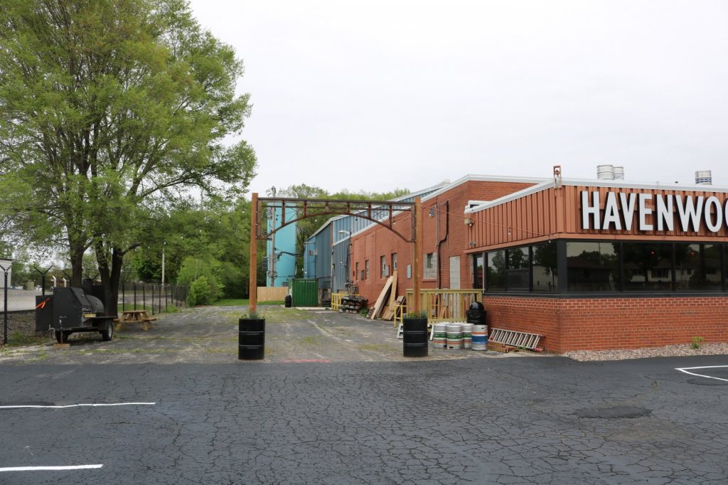 Entrance to the beer garden at Havenwoods Taproom and Beer Garden. Photo taken May 14, 2024 by Sophie Bolich. 