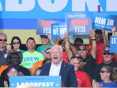 Tim Walz Champions Unions in Milwaukee Labor Day Appearance