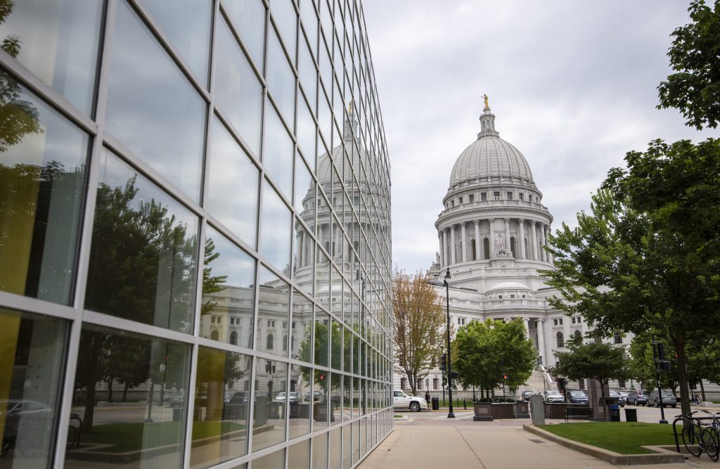 US Bank Plaza on Aug. 25, 2021, in Madison, Wis. Angela Major/WPR