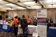 Volunteers from the League of Women Voters of Milwaukee County go to correctional facilities twice a month to register incarcerated individuals. (Photo provided by League of Women Voters of Milwaukee County)