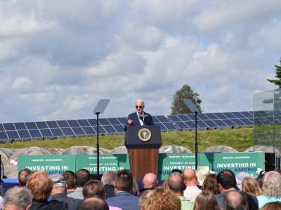 Biden Promotes Clean Energy Funds in Wisconsin Visit