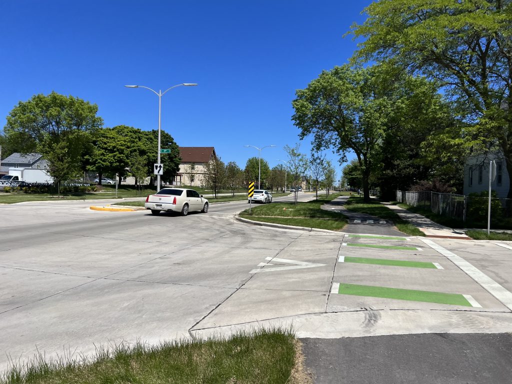 W. Walnut Street reconstruction in May 2024. Photo by Jeramey Jannene.