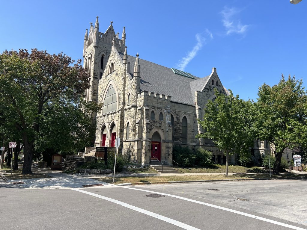 Former Summerfield United Methodist Church, 722-728 E. Juneau Ave. Photo by Jeramey Jannene.