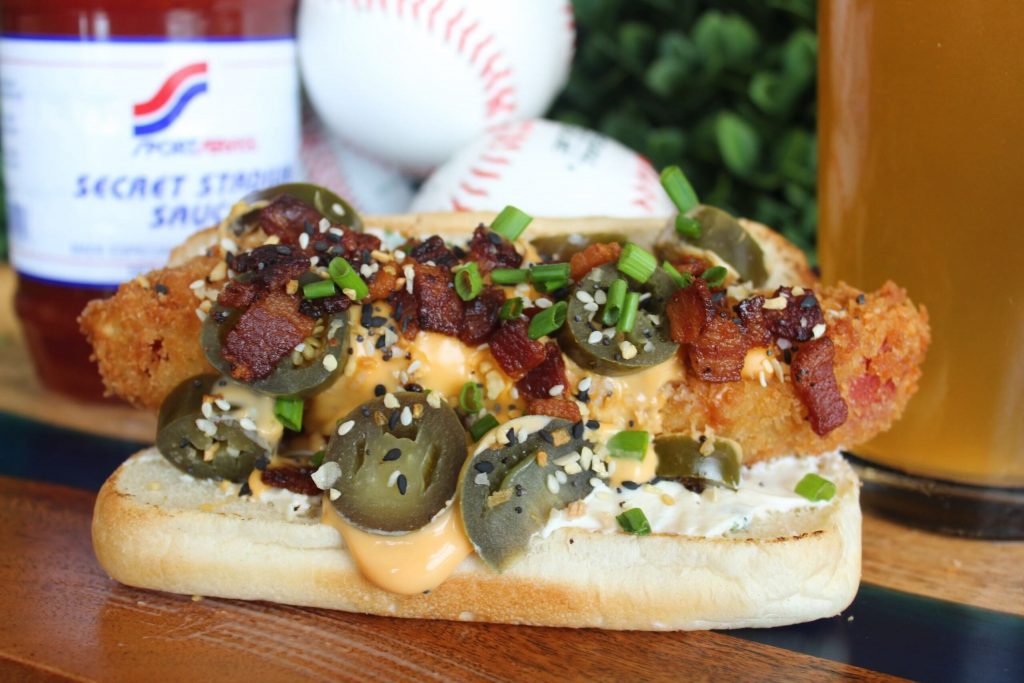 Jalapeno Popper Dog. Photo courtesy of American Family Field.