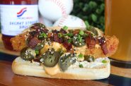 Jalapeno Popper Dog. Photo courtesy of American Family Field.