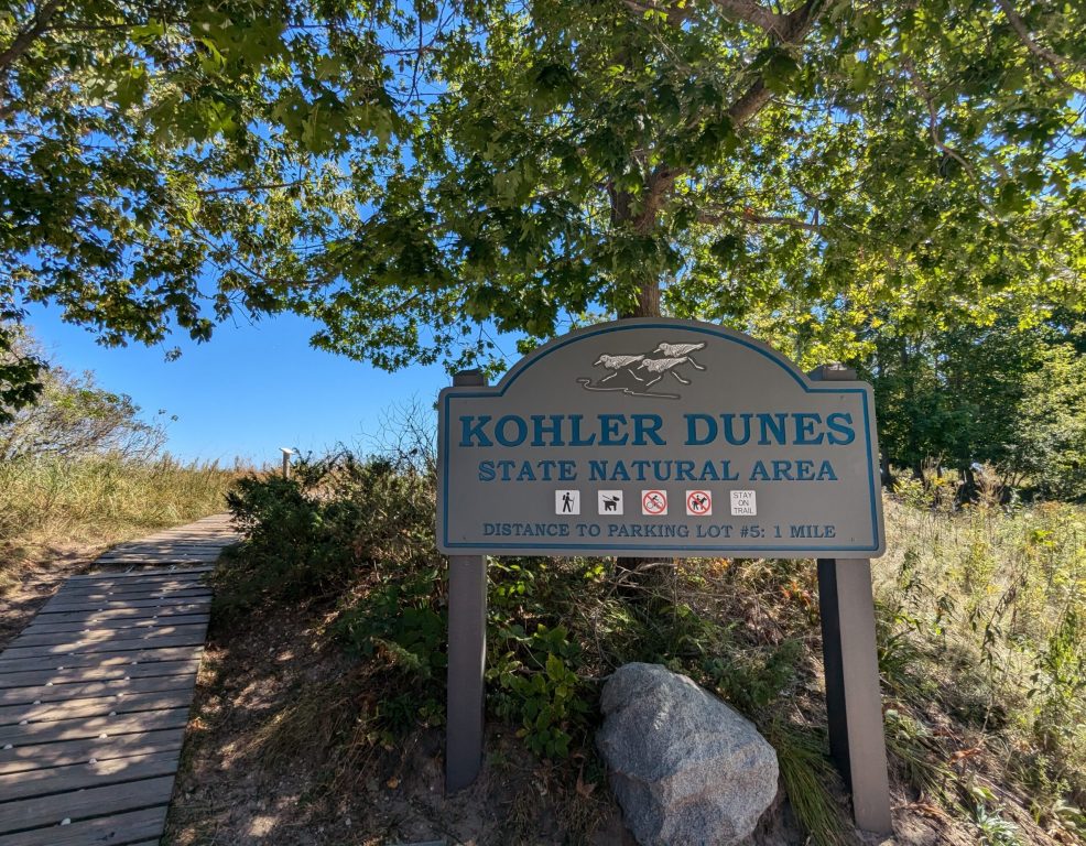 Kohler Park Dunes State Natural Area in Sheboygan in September 2024. While Wisconsin sees high participation in public parks, it ranks lowest in the country for per-visit spending. Richelle Wilson/WPR