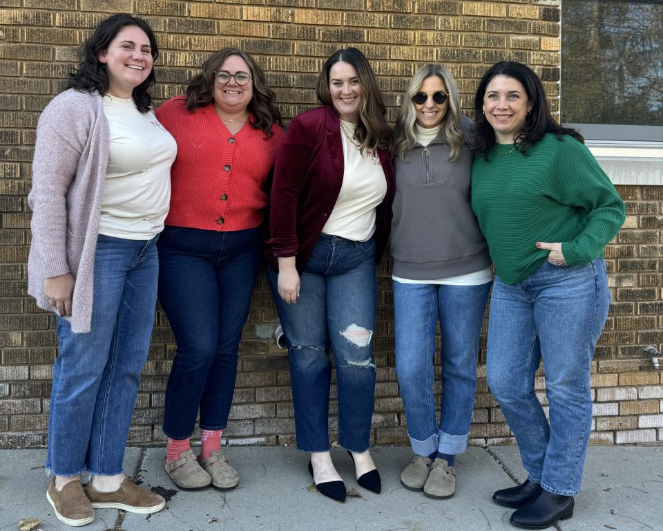 From left is Danielle Linn (Waukesha County), Emily Tyne (Madison), Erin Phillips (Wauwatosa), Kate Duffy and Nicole Slavin (DePere).