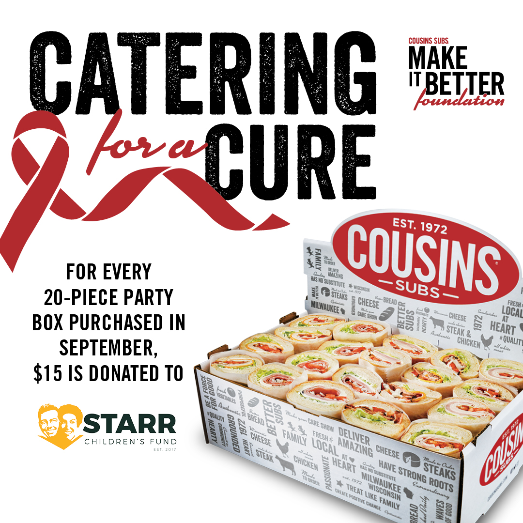 Cousins Subs® ‘Catering for a Cure’ Returns