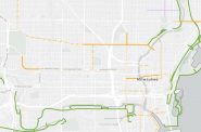 Department of Public Works map of protected lanes. Image from DPW website.