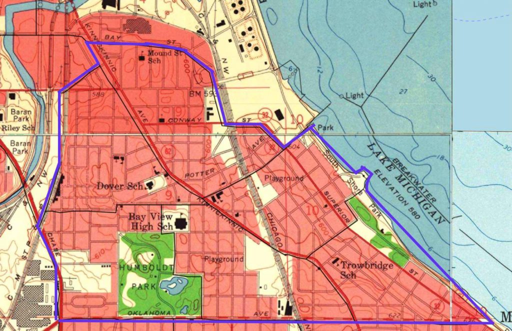 Bay View area. 1960 Census tracts.