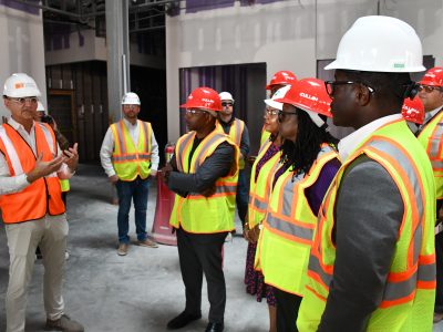 Friday Photos: Politicians Get Close Look at Coggs Center Construction