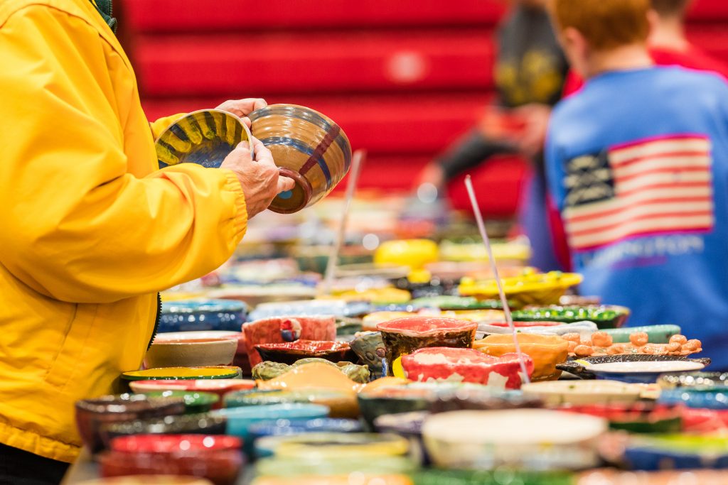 Empty Bowls. Photo courtesy of NourishMKE.