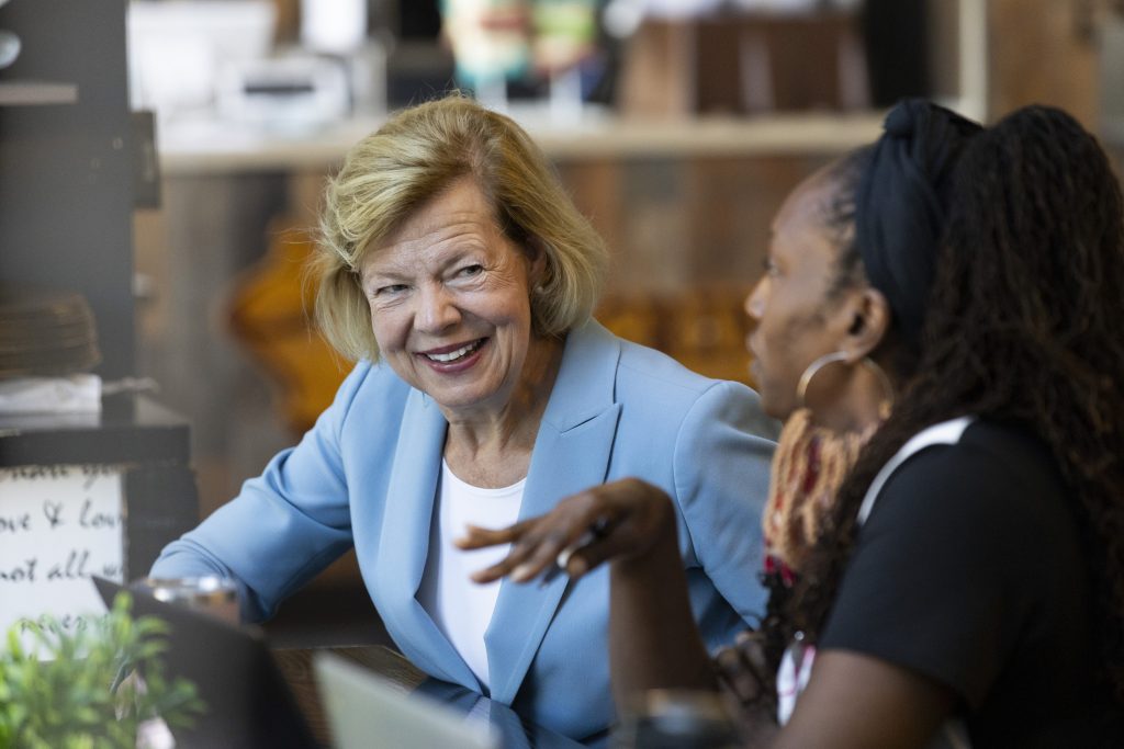 U.S. Sen. Tammy Baldwin, D-Wis., said passing the Women’s Health Protection Act is one of her top priorities if she is re-elected to a third term. (Joe Timmerman / Wisconsin Watch)