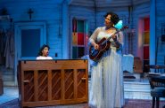 Milwaukee Repertory Theater presents Marie and Rosetta in the Stiemke Studio, October 22 – December 15, 2024. Pictured: Alexis J Roston, Bethany Thomas. Photo by Michael Brosilow.