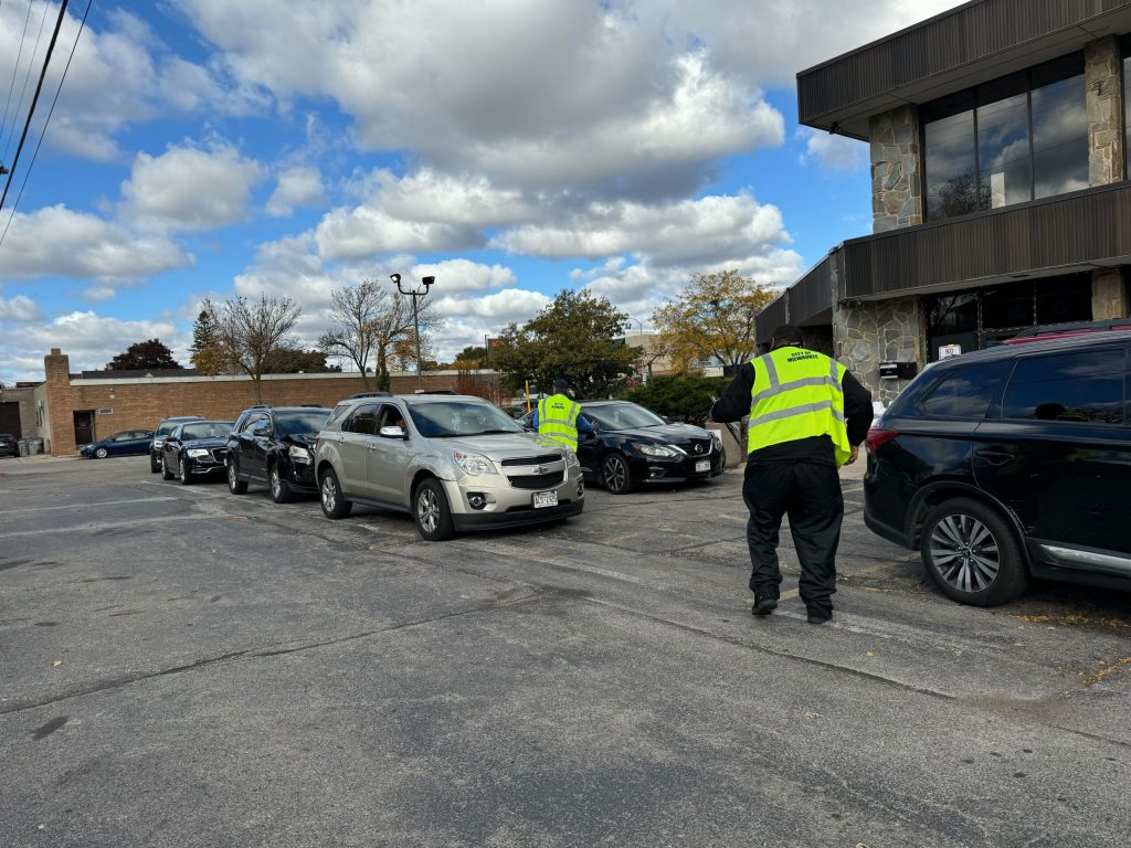 People voting early in Milwaukee on Oct. 23, 2024. Evan Casey/WPR