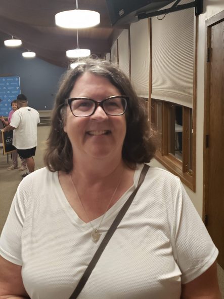 Democratic voter Jill Seebruch from New Berlin. Shawn Johnson/WPR