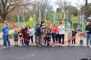 Lyons Park Playground Ribbon Cutting. Photo taken Oct. 30, 2024 by Graham Kilmer.