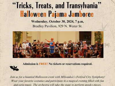 Festival City Symphony Hosts Halloween Pajama Jamboree Concert: “Tricks, Treats, and Transylvania”