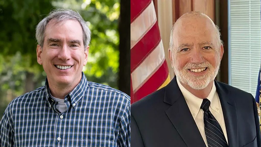 Democrat Jamie Wall, left, and Republican Jim Rafter, right, are competing for a seat in the Wisconsin state Senate representing the 30th District. Photos courtesy of the campaigns