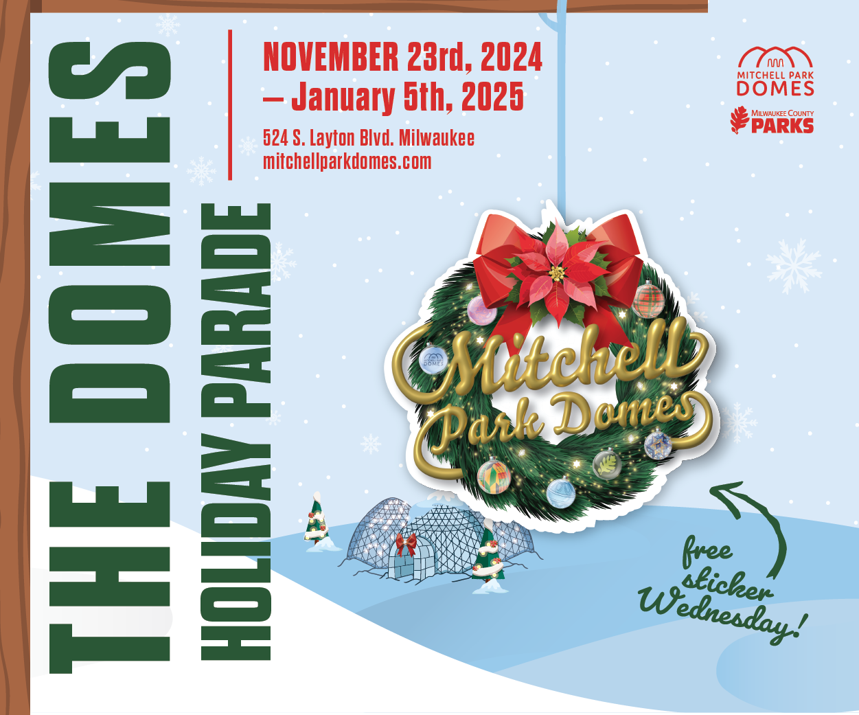 Celebrate the Holidays in Bloom at “The Domes Holiday Parade,” A Multicultural Floral Show Honoring the Season’s Traditions