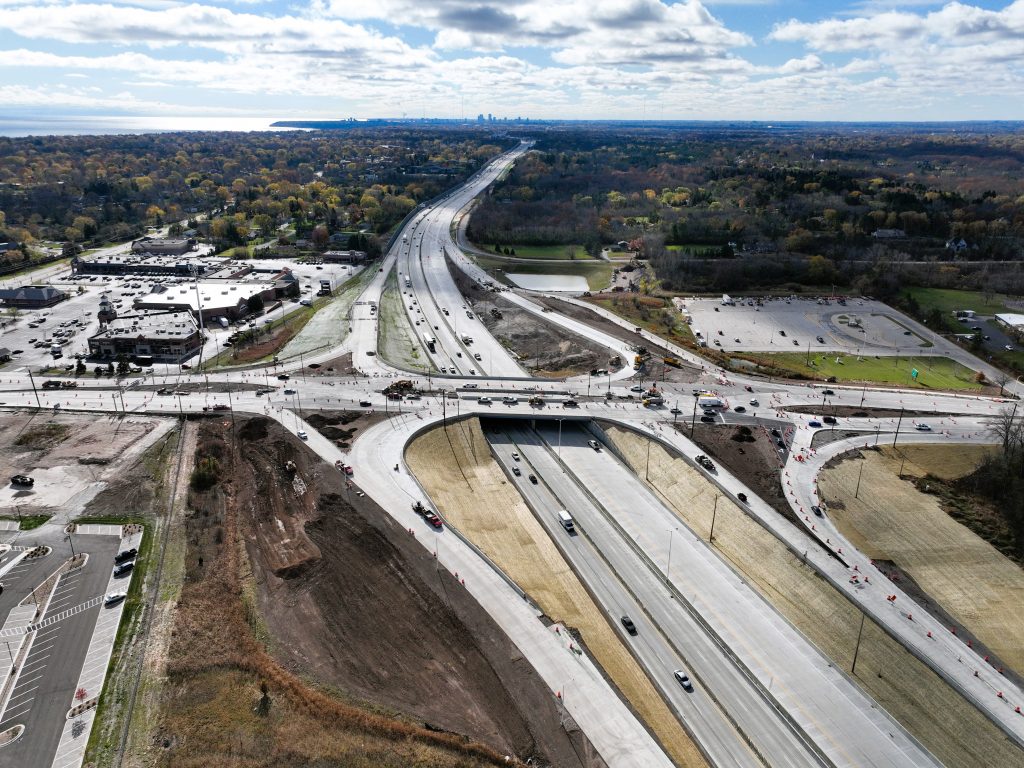 Brown Deer Road DDI. Photo courtesy of WisDOT.