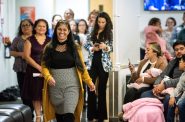 Students who earned their US citizenships are recognized at a ceremony Monday, Nov. 18, 2024, at Milwaukee Area Technical College in Milwaukee, Wis. Angela Major/WPR