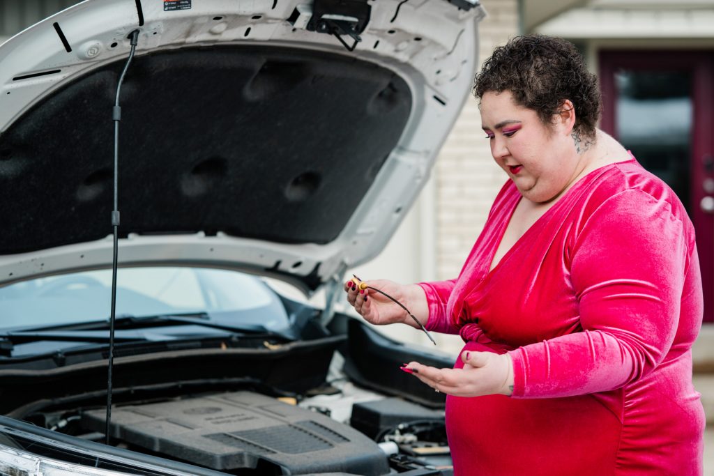 Chaya Milchtein is an automotive educator and the founder of Mechanic Shop Femme, an online platform that aims to educate and empower everyday car owners. Photo by McKenna Patterson Photography