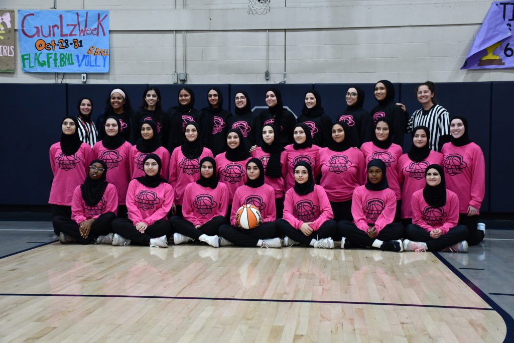 A team photo of Salam Stars, current and alumni players, on Oct. 31, 2024. Mackenzie Krumme/WPR