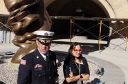 Milwaukee Fire Chief Aaron Lipski and city Election Commission Executive Director Paulina Gutiérrez. Photo taken Nov. 8, 2024 by Graham Kilmer.