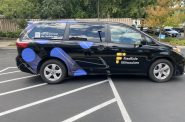 FlexRide van at Malaika Early Learning Center, 125 W. Auer St. Photo by Graham Kilmer.