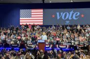 Barack Obama speaks in MIlwaukee on Nov. 3. Photo by Jeramey Jannene.