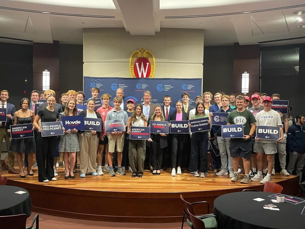 The UW-Madison College Republicans met with 2024 Senate candidate Eric Hovde. Photo courtesy of UW-Madison College Republicans