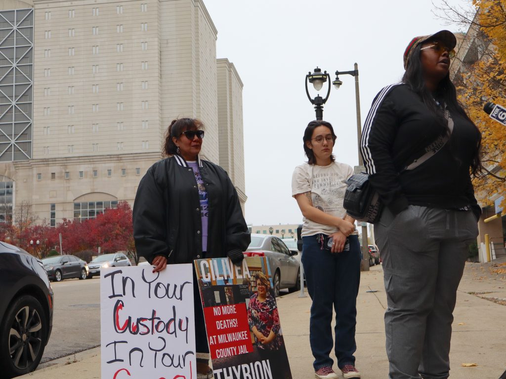 (Left to right) Kerrie Hirte, Casey Serrano and Laquita Dunlap. Photo taken Nov. 25, 2024 by Graham Kilmer.